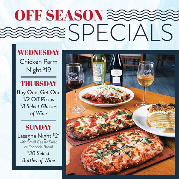 Sazio's weekly specials